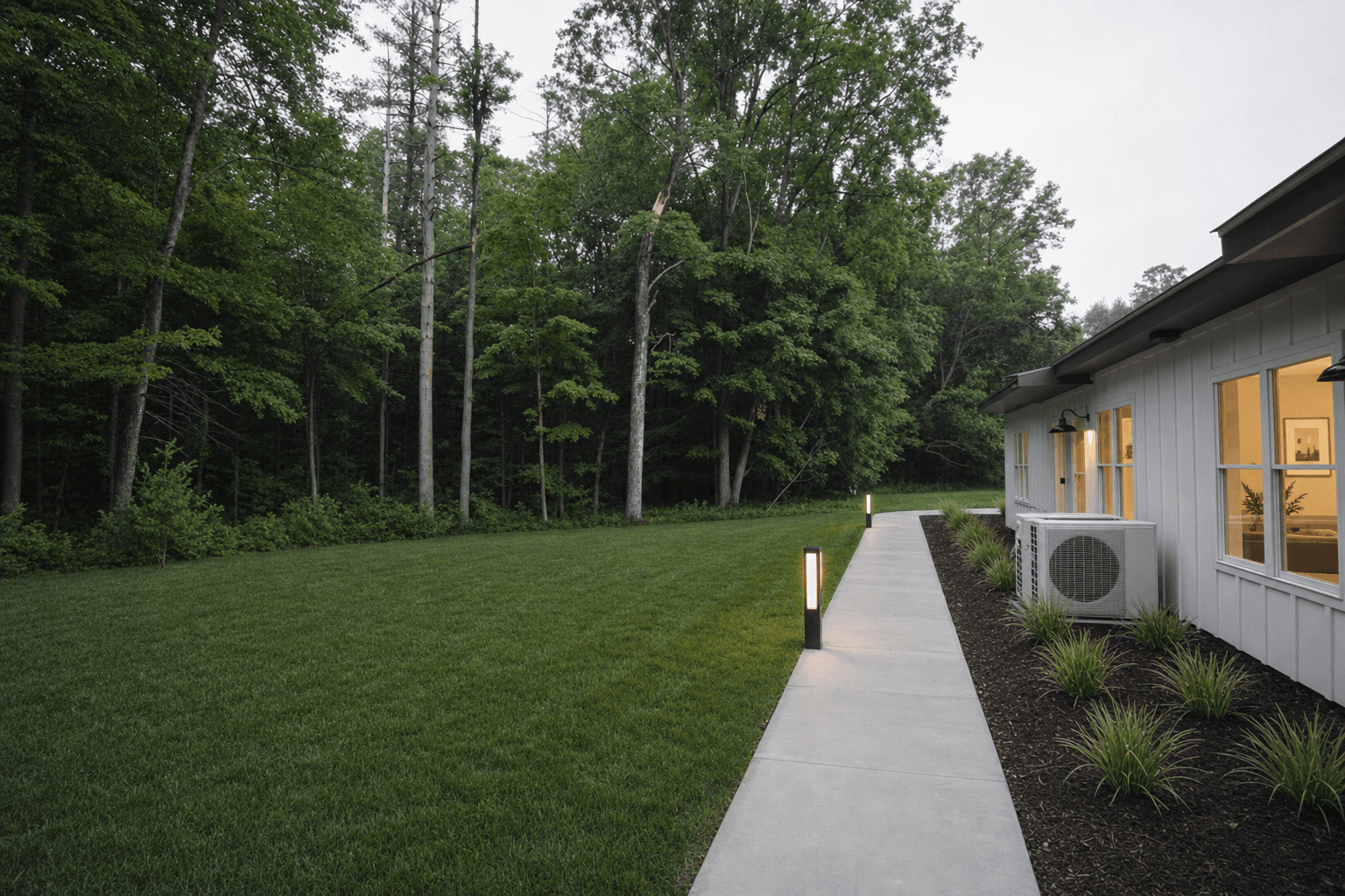 Concept view of wooded walkway concept at Tillson Woods.